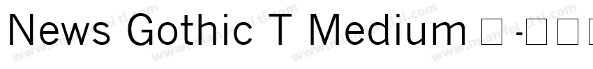 News Gothic T Medium 中字体转换